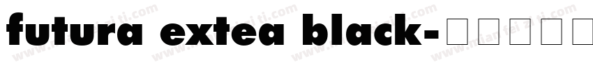 futura extea black字体转换